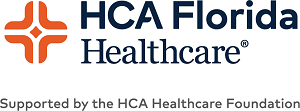 HCA Florida Healthcare Supported by the HCA Healthcare Foundation Logo